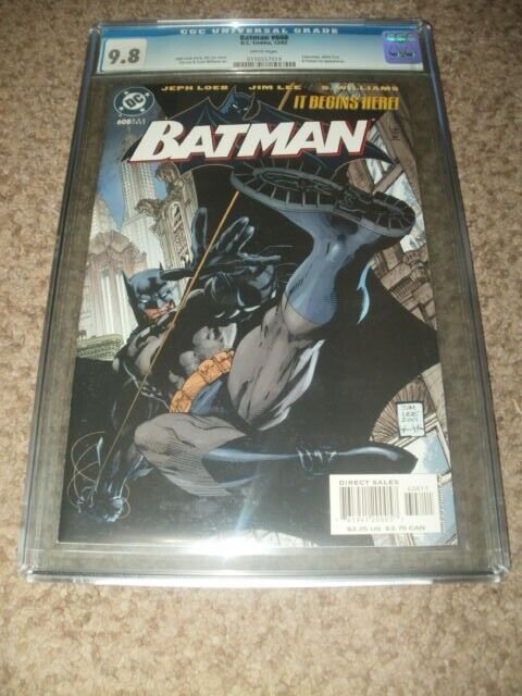 BATMAN 608  HUSH BEGINS  JIM LEE  JOKER  CGC GRADED 98