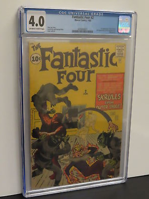 1962 Marvel Comics Fantastic Four 2 162 Stan Lee Story CGC 40