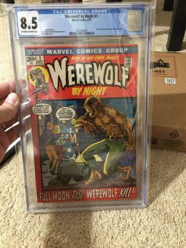 Werewolf By Night 1 CGC 85 1972 Marvel  Don Perlin Signed Sketch Print JSA