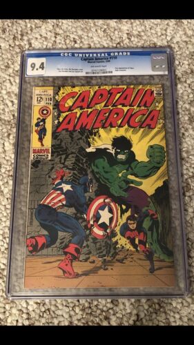 Captain America 110 CGC 94 Hulk 1969