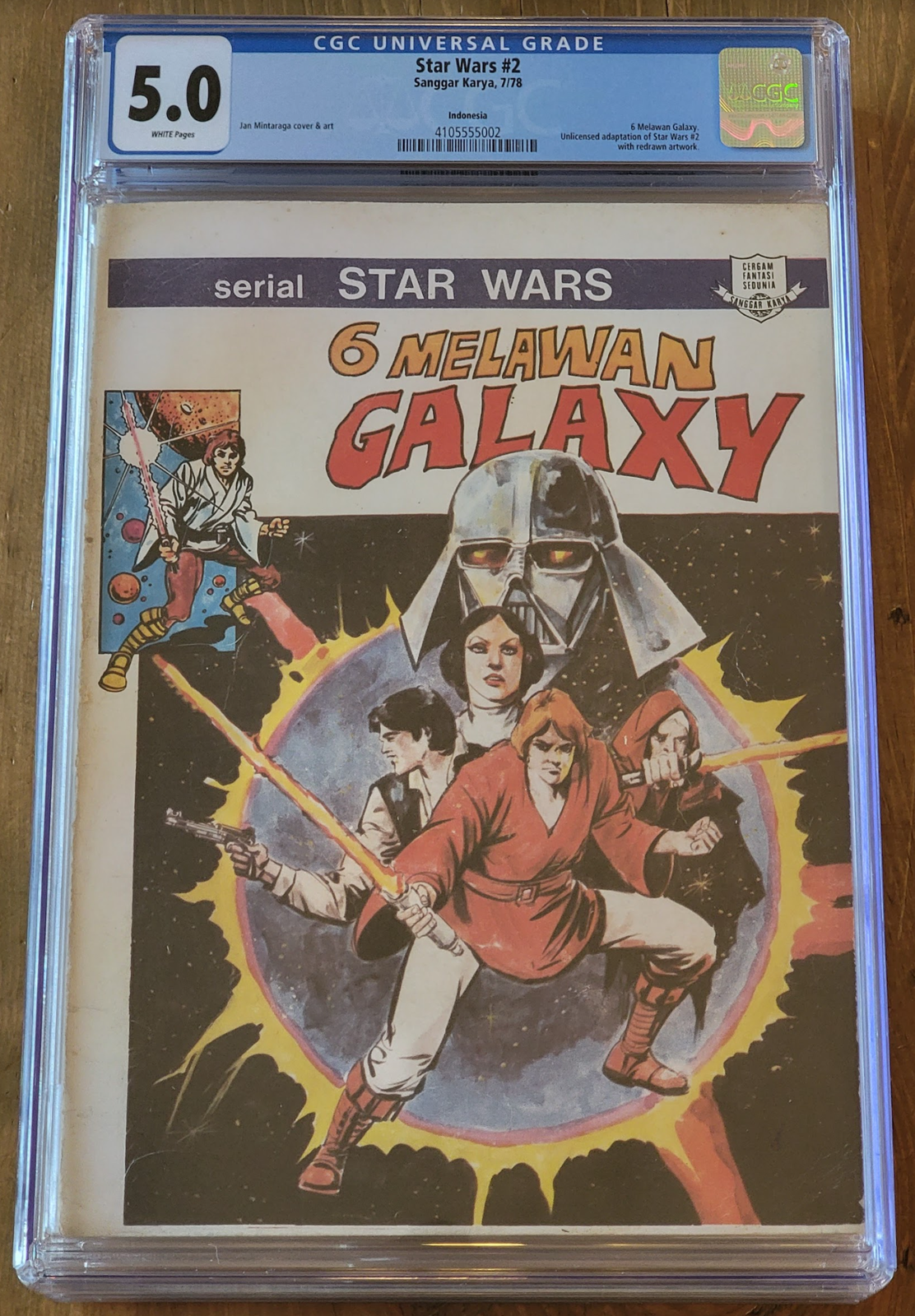 Rarest Star Wars 1 Variant Indonesia 1978 CGC Highest GradedOnly Graded Set