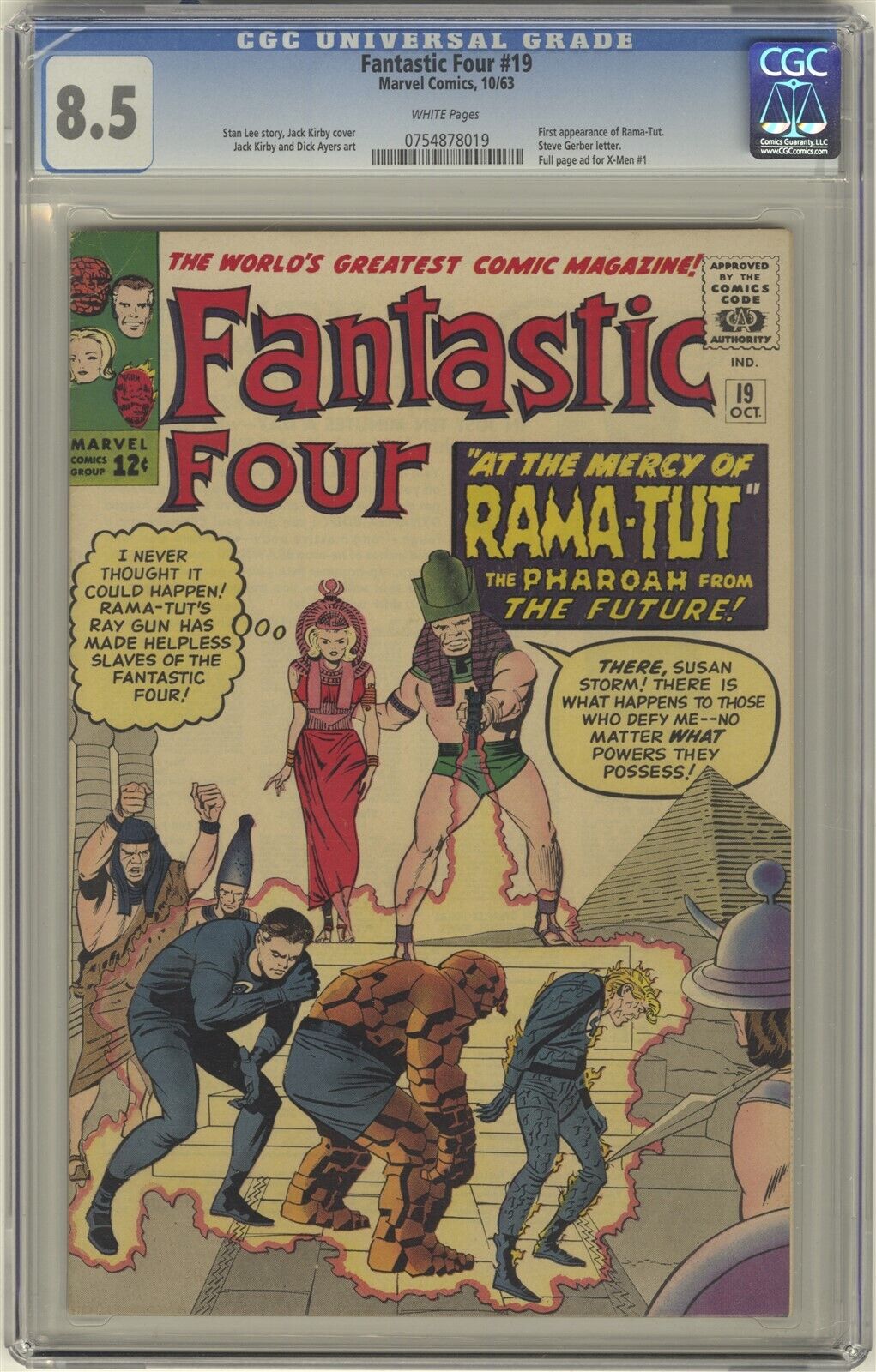 Fantastic Four 19 CGC 85 HIGH GRADE Marvel Comic KEY 1st RamaTut Kang App