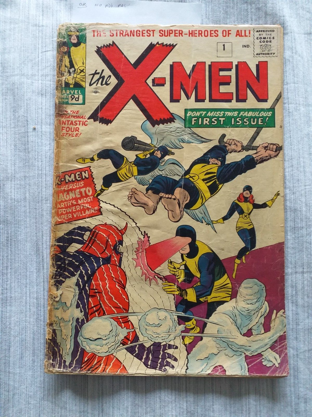 Xmen 1 1963  First issue  a poor copy with missing advert page