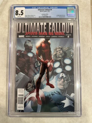 ULTIMATE FALLOUT 4 CGC 85 NEWSSTAND VARIANT FIRST APPEARANCE OF MILES MORALES