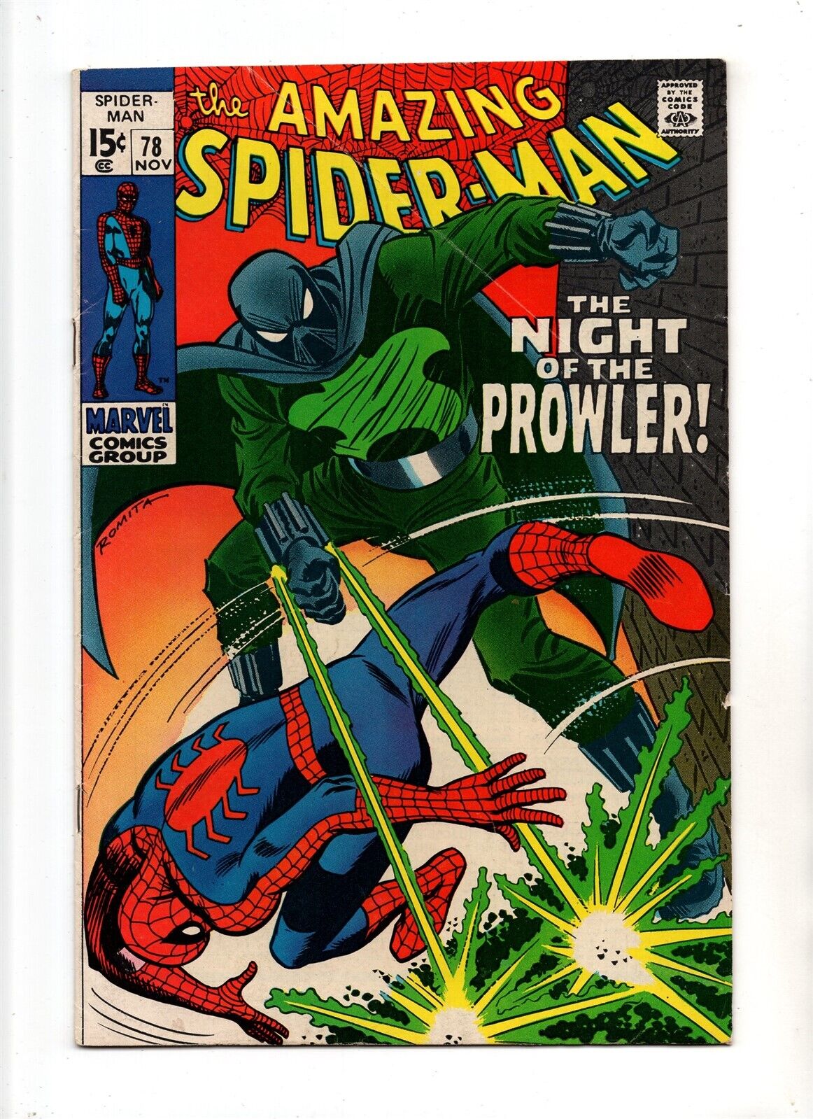 Amazing SpiderMan 78 VF 80 HIGH GRADE Marvel Comic KEY 1st Prowler Appearance