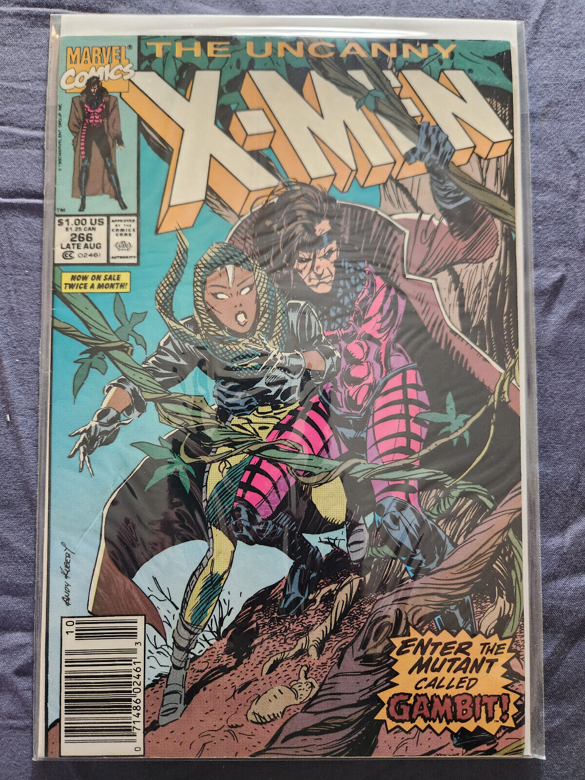 UNCANNY XMEN 266  1990  FIRST COVER AND FULL APPEARANCE OF GAMBIT