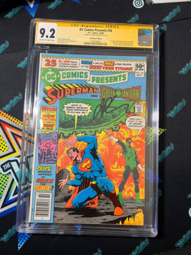 DC Comics Presents 26 CGC 92 Newsstand 1980 1st New Teen Titans Signed Starlin