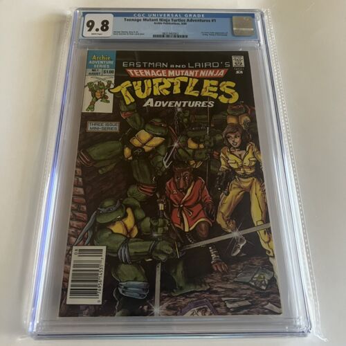 TEENAGE MUTANT NINJA TURTLES ADVENTURES 1 CGC 98 W 1988 NEWSSTAND MINISERIES 