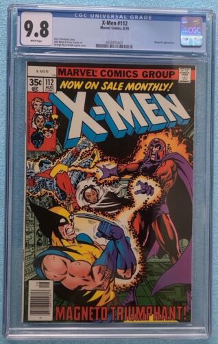 Uncanny XMen 112 Whitepages CGC 98 1978 