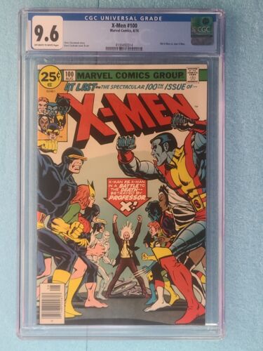 Uncanny XMen 100 CGC 96 Classic Cockrum Old vs New Cover OWWPs 1976