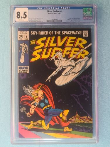 SILVER SURFER 4 FreshClean White Pages CGC 85