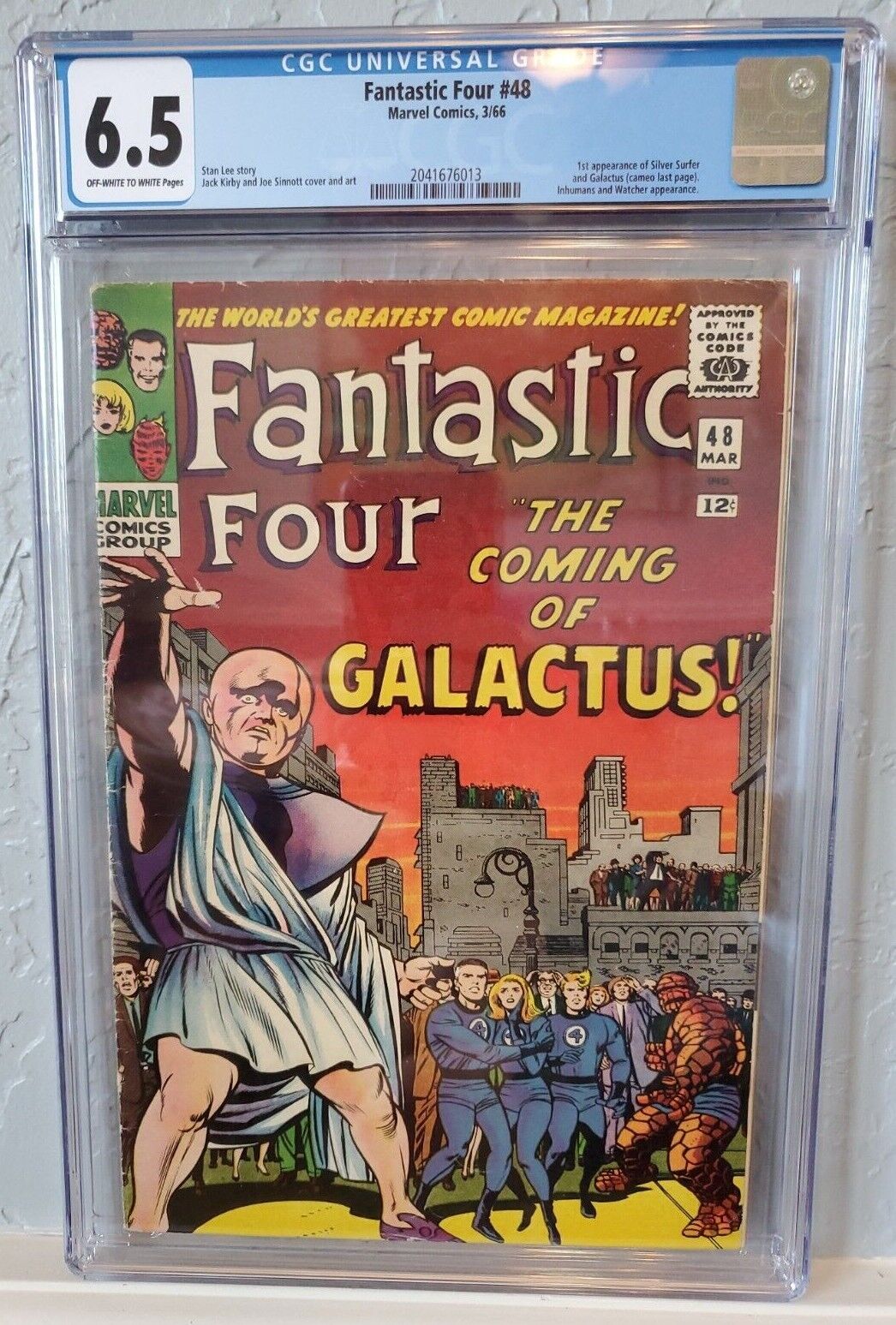 FANTASTIC FOUR 48 1966 CGC 65 Fine 1st App SILVER SURFER 1st GALACTUS cameo