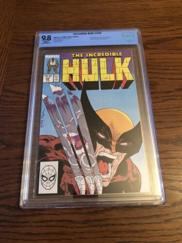 Incredible Hulk 340 CBCS 98 Classic McFarlane Wolverine Cover QR Code Like CGC