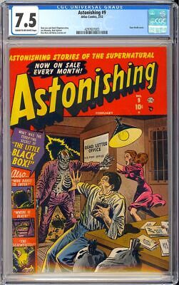 Astonishing 9 High Grade PreCode Horror Golden Age Atlas Comic 1952 CGC 75