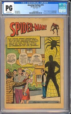 Amazing Fantasy 15 Origin  1st App SpiderMan Stan Lee Marvel 1962 CGC PG 1