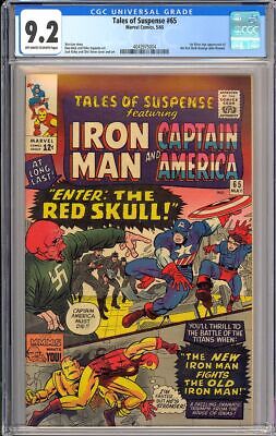 Tales of Suspense 65 High Grade 1st Silver Age Red Skull Marvel 1965 CGC 92