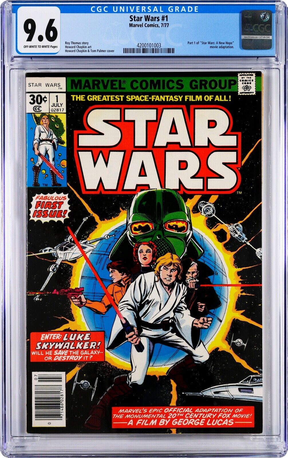 STAR WARS 1 1977 CGC 96