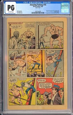 Amazing Fantasy 15 Origin  1st App SpiderMan Stan Lee Marvel 1962 CGC PG 3