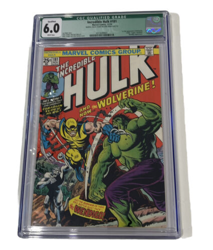 the Incredible Hulk 181 CGC 60 Qualified White Pages Missing MVS  Wolverine