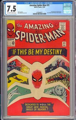 Amazing SpiderMan 31 High Grade 1st App Gwen Stacy Marvel Comic 1965 CGC 75
