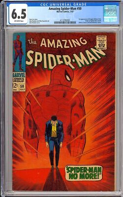 Amazing SpiderMan 50 Nice 1st App Kingpin Silver Age Marvel 1967 CGC 65