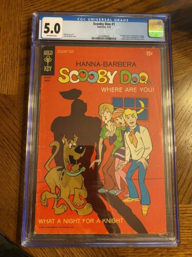 Scooby Doo 1 CGC 50 Gold Key 1970 1st Appearance App Shaggy OW White Pages