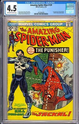 Amazing SpiderMan 129 1st App The Punisher Vintage Marvel Comic 1974 CGC 45