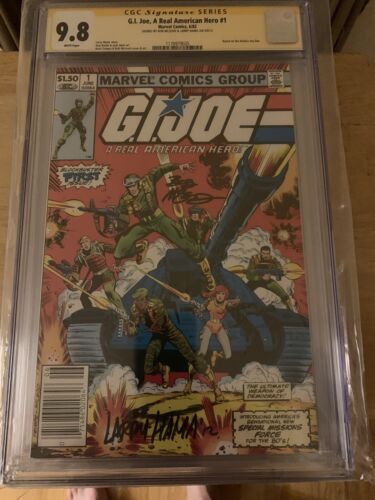 GI Joe 1 CGC SS x2 98 Hama and Mcleod signed Rare Newstand Variant 1982