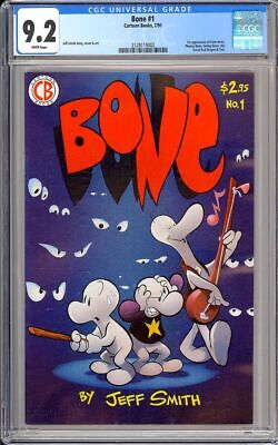 Bone 1 High Grade 1st App Fone Bone Jeff Smith Cartoon Books 1991 CGC 92