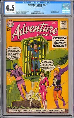 Adventure Comics 267 Nice 2nd App Legion of SuperHeroes DC Comic 1959 CGC 45