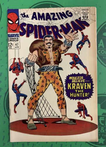 Amazing SpiderMan 47 1967 Mabel Comics Silver Age Kraven Stan Lee Romita