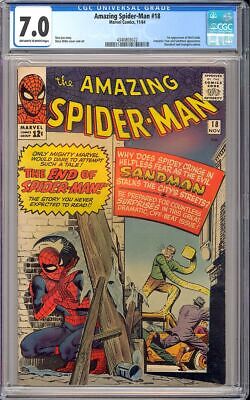 Amazing SpiderMan 18 Very Nice 1st App Ned Leeds Marvel Comic 1964 CGC 70