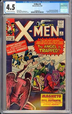 XMen 5 Silver Age Superhero Magneto Scarlet Witch Marvel Comic 1964 CGC 45