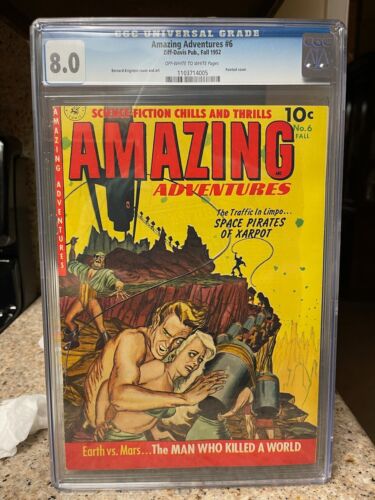 Amazing Adventures CGC 80 1952 Beautiful Golden Age CLASSIC Krigstein Cover 