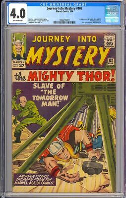 Journey into Mystery 102 Silver Age Superhero Vintage Marvel Comic 1964 CGC 40