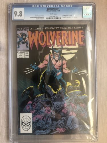 Wolverine 1 cgc 98 Marvel 1988 Patch