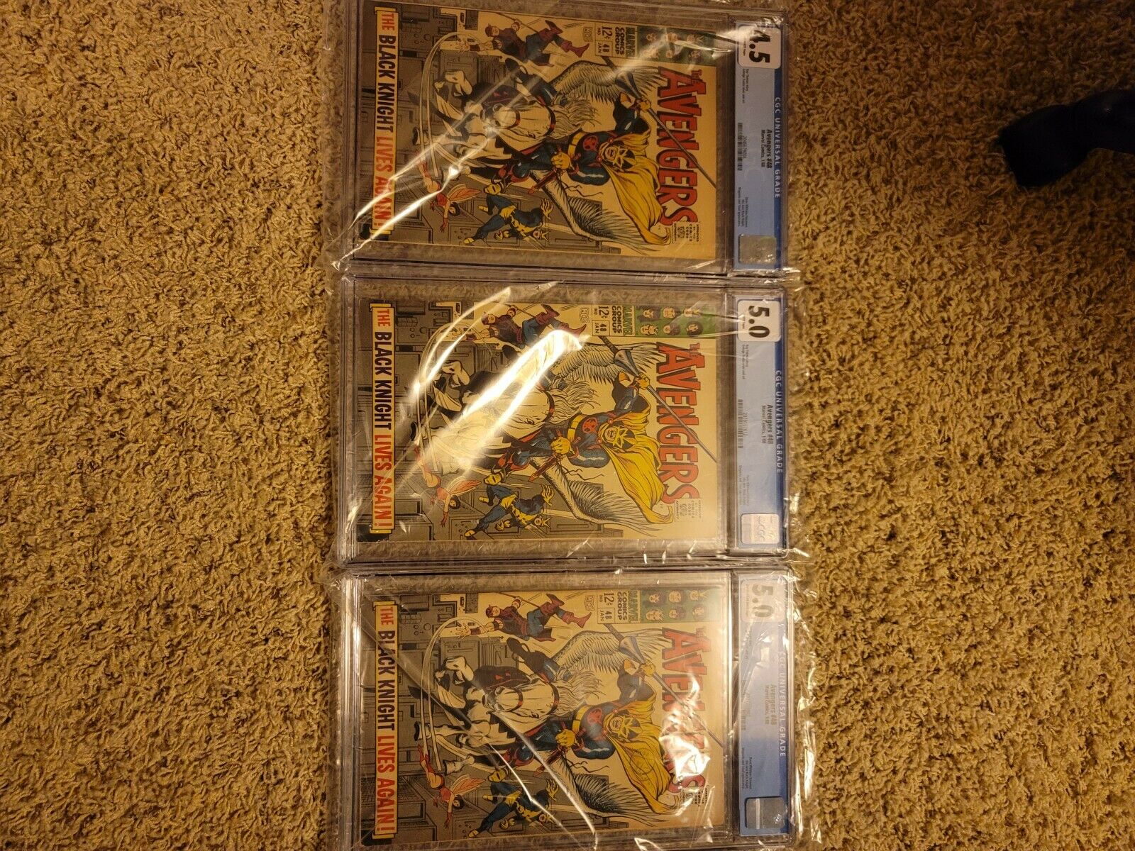 Avengers 48 CGC lot of 3 books 50 50 and 45