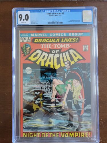 TOMB of DRACULA 1 CGC 90 KEY WHITE Neal Adams 1st Dracula 1972 Marvel