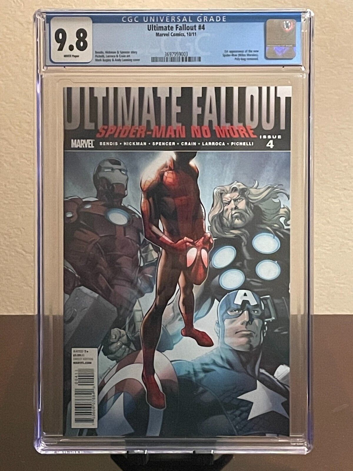 Ultimate Fallout 4 1st Print CGC 98 2011 1st Appearance Miles Morales