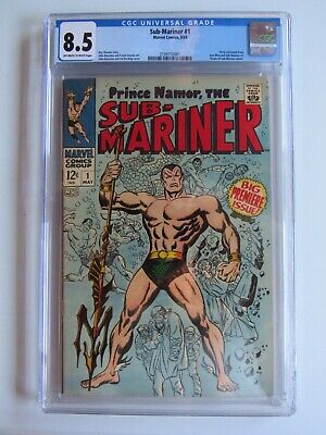 SubMariner 1 CGC 85 OWW Big Premiere Issue Origin Retold 1968