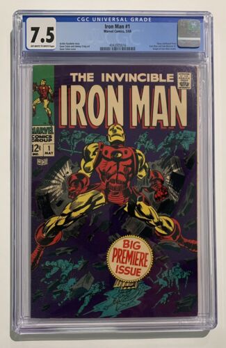 Iron Man 1 CGC 75 Marvel Comics 1st Solo Title Origin Retold 1968 Comic MCU