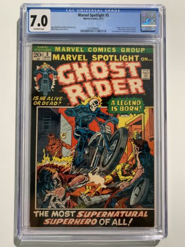 Marvel Spotlight 5 CGC 70 Marvel Comics 1st Appearance Of Ghost Rider 1972 MCU