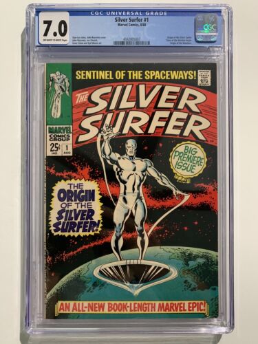 Silver Surfer 1 CGC 70 Marvel Comics Origin Of The Silver Surfer Watcher 1968