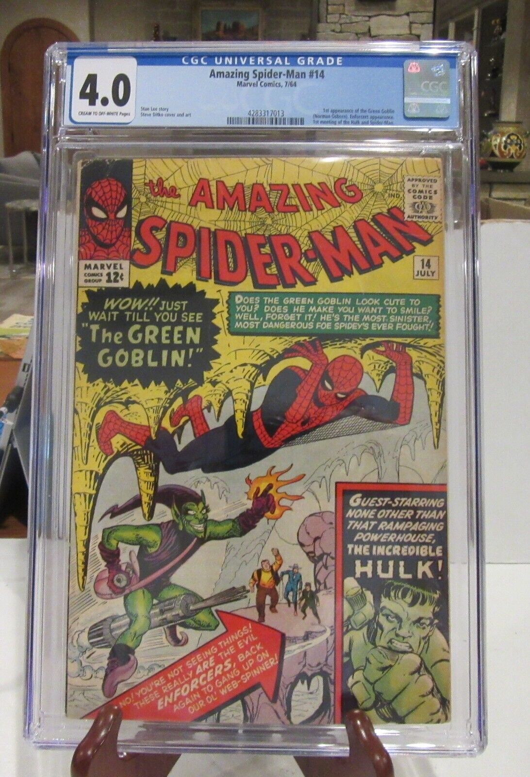 Spiderman 14 July 1964 CGC 40 First Green Goblin