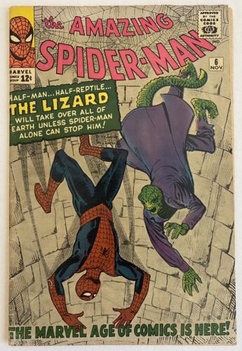 Amazing SpiderMan 6 1st Dr Curt ConnorsThe Lizard Stan Lee  Steve Ditko