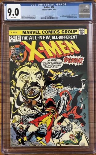 XMen 94 CGC 90  1975 New XMen Begin Major Bronze Age Key