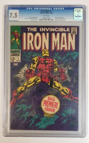 Iron Man 1 CGC 75 1968 Marvel Comics 1st Solo Title Origin Retold