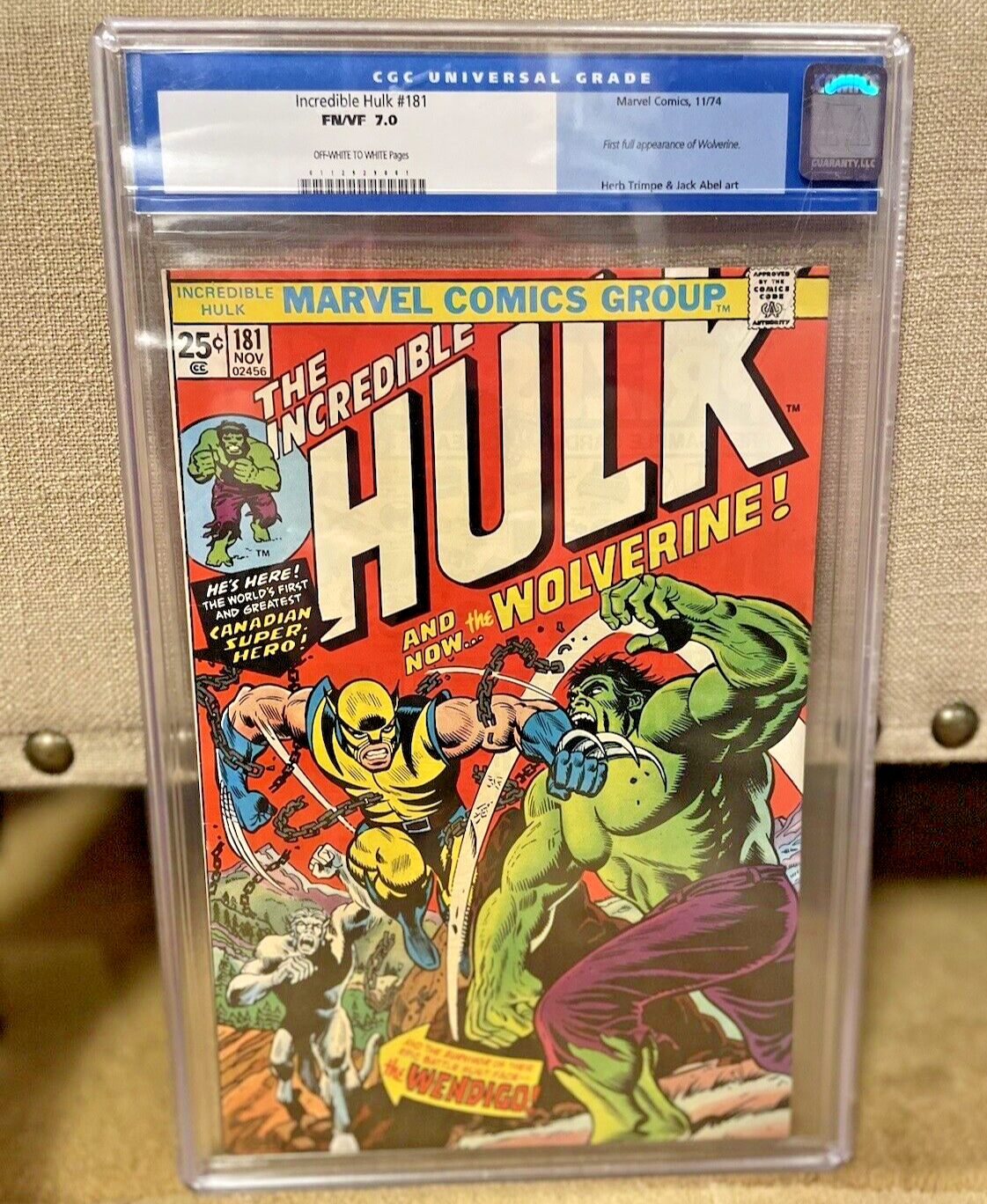 Hulk 181 CGC 70 1st Full App Wolverine  WOW SuperGrail Opportunity