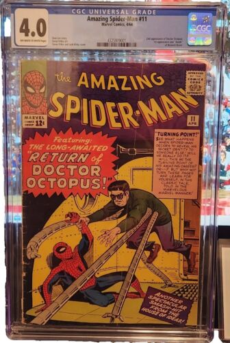 Amazing SpiderMan 11 1st App Bennett Brant Silver Age Marvel 1964 CGC 40