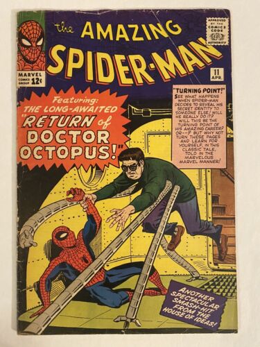 Amazing SpiderMan 11 Doc Ock Returns 1st SpiderTracer Lee  Ditko